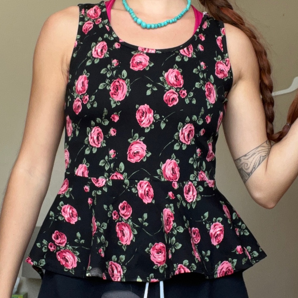 Peplum floral top